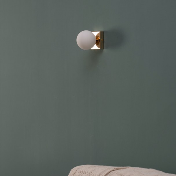 Luminaire mural verre blanc