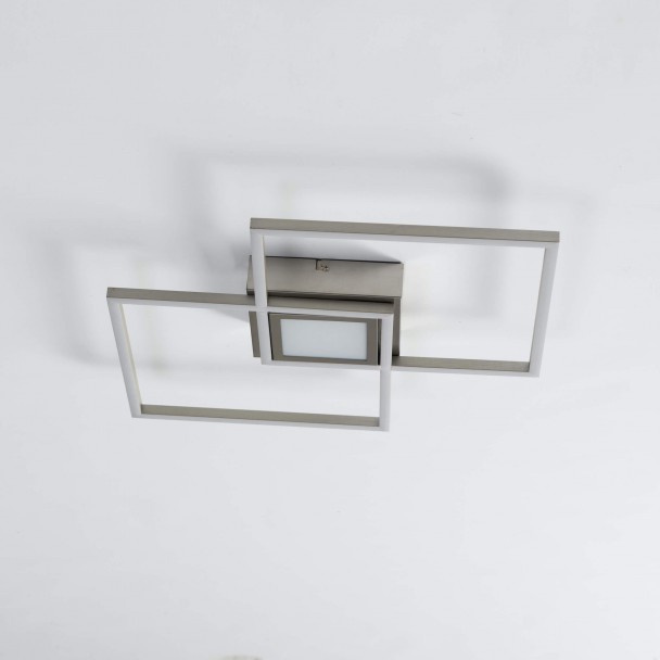 Plafonnier argenté dimmable
