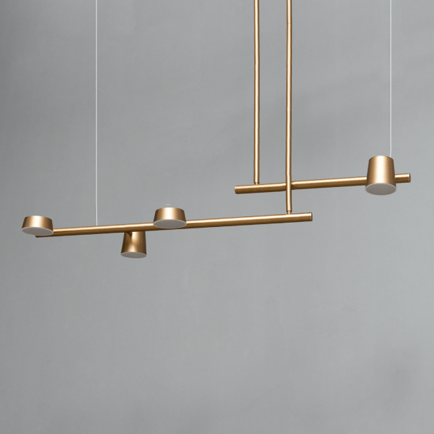 Suspension dorée pour cuisine