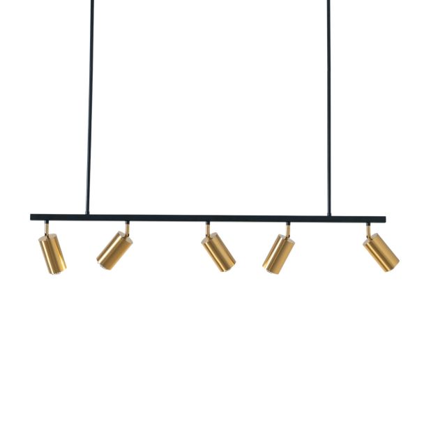 Grand lustre à 5 têtes orientables- Tatiana