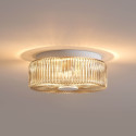 Plafonnier design verre fumé clair - Paolina