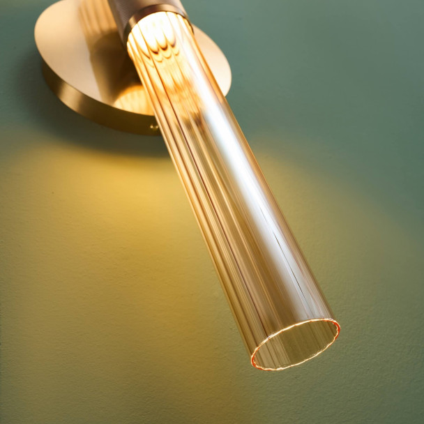 Applique dorée décorative en verre - Cyllia