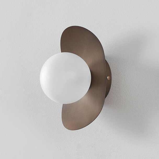 Luminaire marron bois rond - Aurema