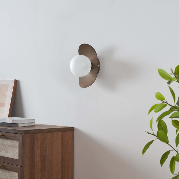 Applique murale marron bois raffinée - Aurema