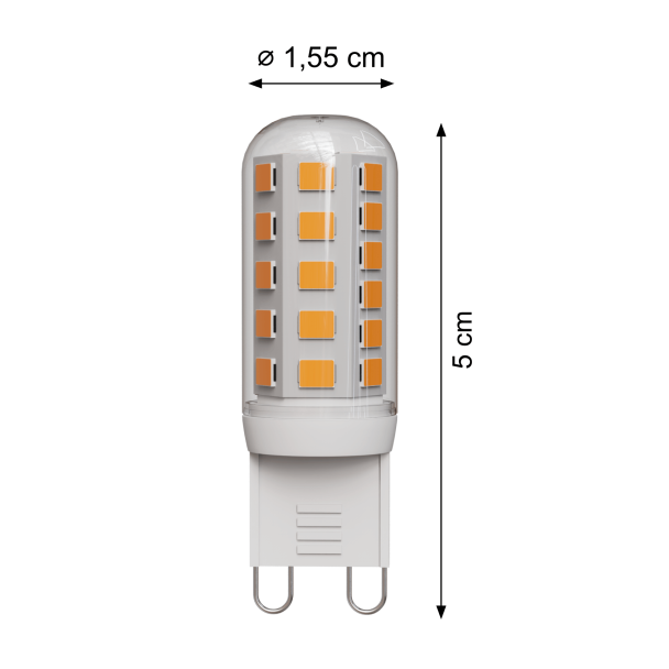 Ampoule LED G9 3W Dimmable - blanc chaud
