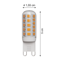 Ampoule LED G9 3W Dimmable - blanc chaud