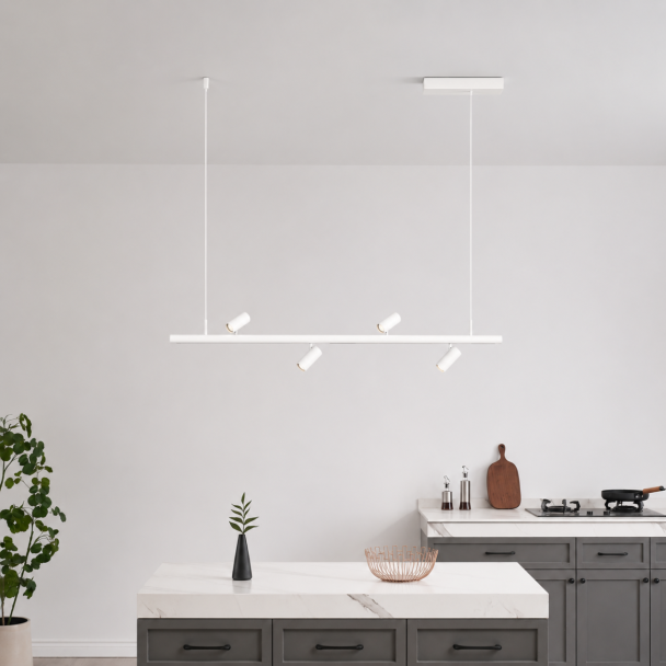 Suspension blanche système magnétique avec 4...