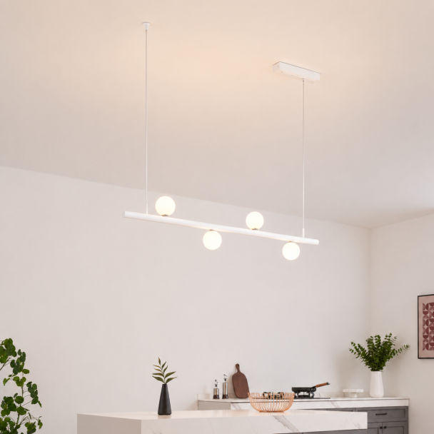 Suspension blanche système magnétique avec 4...