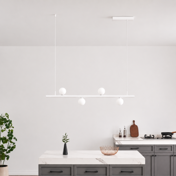 Suspension blanche système magnétique avec 4...