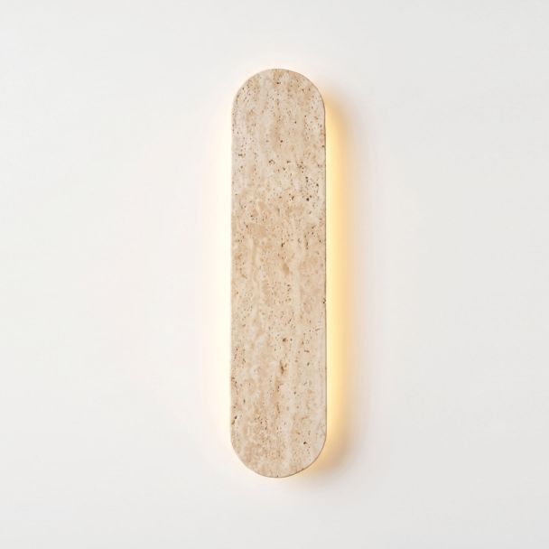 Applique murale en travertin naturel LED 5W - Adrian