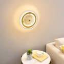 Applique dorée éclairage LED disque en verre transparent - Alma