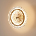 Applique dorée éclairage LED disque en verre transparent - Alma