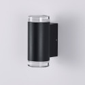 Applique extérieure design noire double faisceau IP65 - Volta