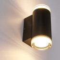 Applique extérieure design noire double faisceau IP65 - Volta