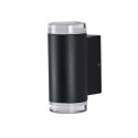 Applique extérieure design noire double faisceau IP65 - Volta