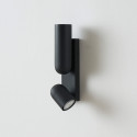 Applique murale noire double éclairage cylindrique - Arven