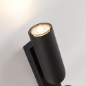 Applique murale noire double éclairage cylindrique - Arven