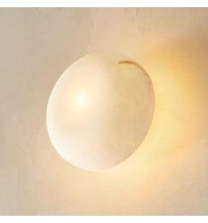 Éclairage tendance en albâtre naturel 20 cm - Liam 2