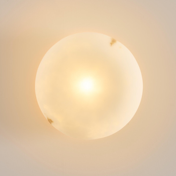 Éclairage tendance en albâtre naturel 20 cm - Liam