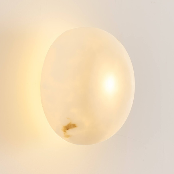 Éclairage tendance en albâtre naturel 20 cm - Liam