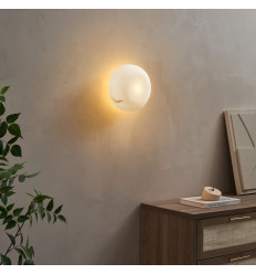 Éclairage tendance en albâtre naturel 20 cm - Liam