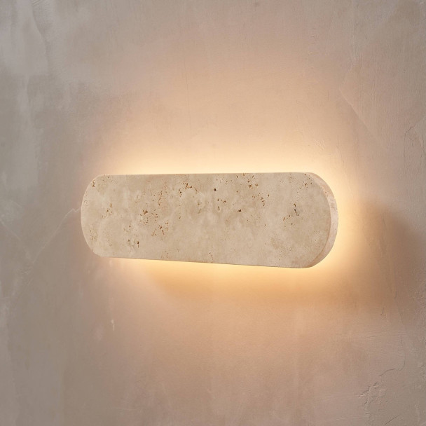 Applique murale en travertin naturel LED 5W -...