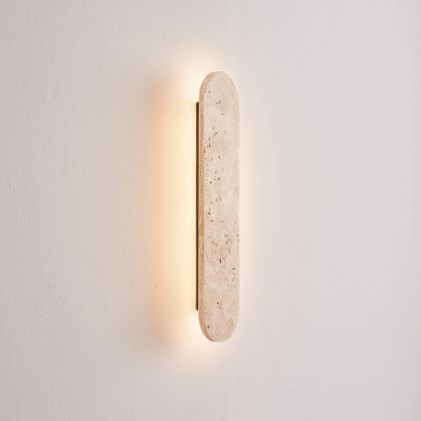 Applique murale en travertin naturel LED 5W -...