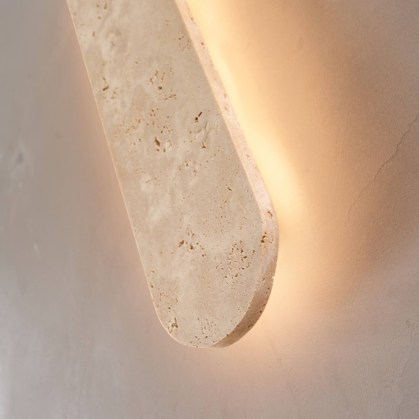Applique murale en travertin naturel LED 5W -...