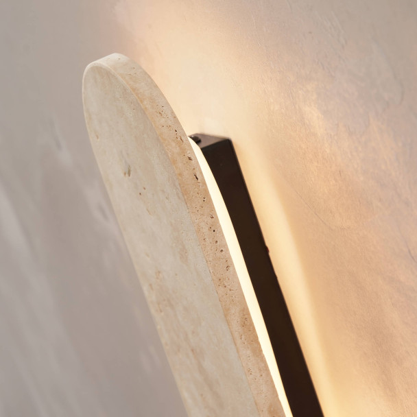 Applique murale en travertin naturel LED 5W -...