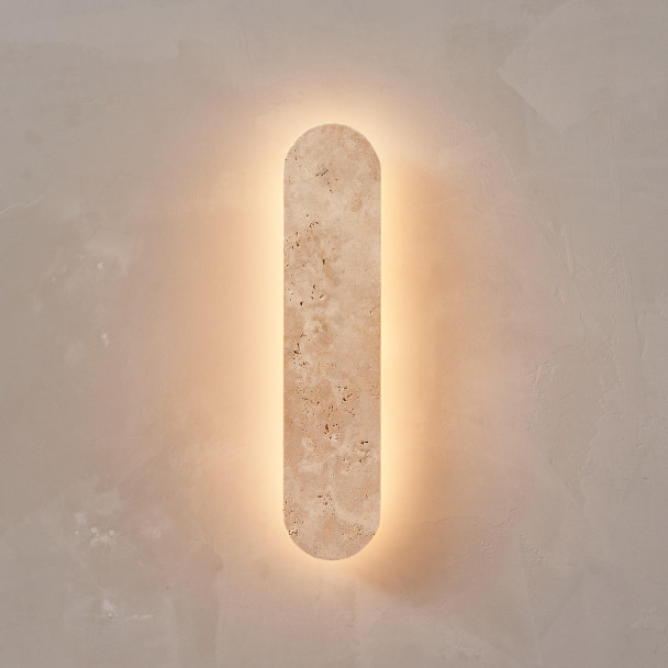 Applique murale en travertin naturel LED 5W -...