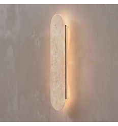 Applique murale en travertin naturel LED 5W - Adrian