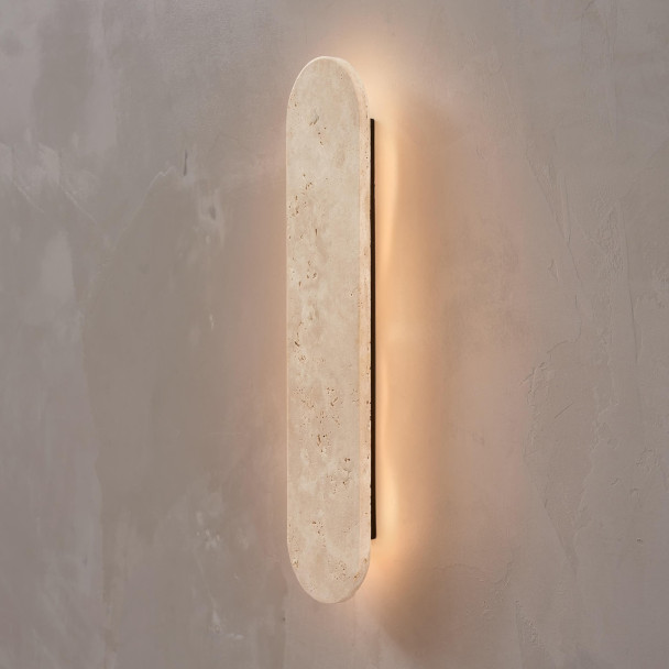 Applique murale en travertin naturel LED 5W -...