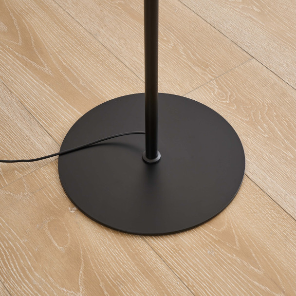 Lampadaire contemporain verre fumé LED intégrée...