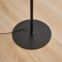 Lampadaire contemporain verre fumé LED intégrée 145 cm - Esteban