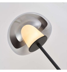 Lampadaire contemporain verre fumé LED intégrée 145 cm -... 2