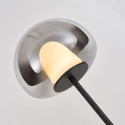 Lampadaire contemporain verre fumé LED intégrée 145 cm - Esteban