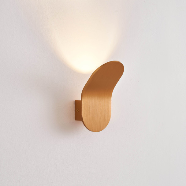 Petite applique doré brossé 18 cm avec...