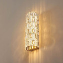 Applique dorée à LED cristaux de verre aux reflets raffinés - Velario