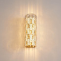 Applique dorée à LED cristaux de verre aux reflets raffinés - Velario