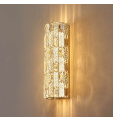 Applique dorée à LED cristaux de verre aux reflets... 2