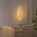 Applique dorée à LED cristaux de verre aux reflets raffinés - Velario