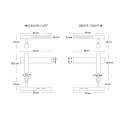Lot de 2 appliques blanches tête de lit droite et gauche - Lodvi