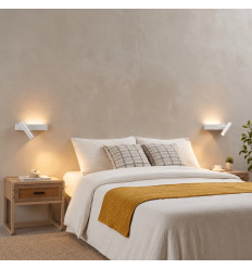 Lot de 2 appliques blanches tête de lit droite et gauche...