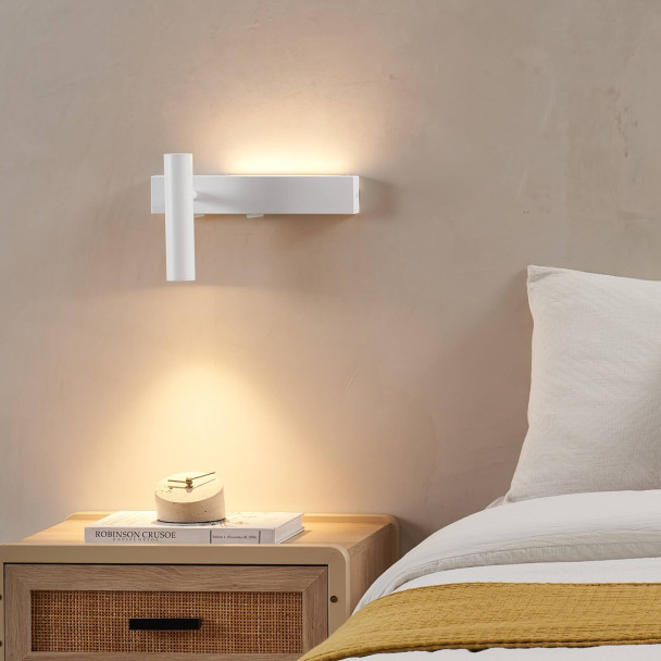 Lot de 2 appliques blanches tête de lit droite...