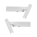 Lot de 2 appliques blanches tête de lit droite et gauche - Lodvi