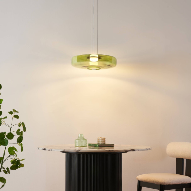 Suspension LED contemporaine avec disque en...