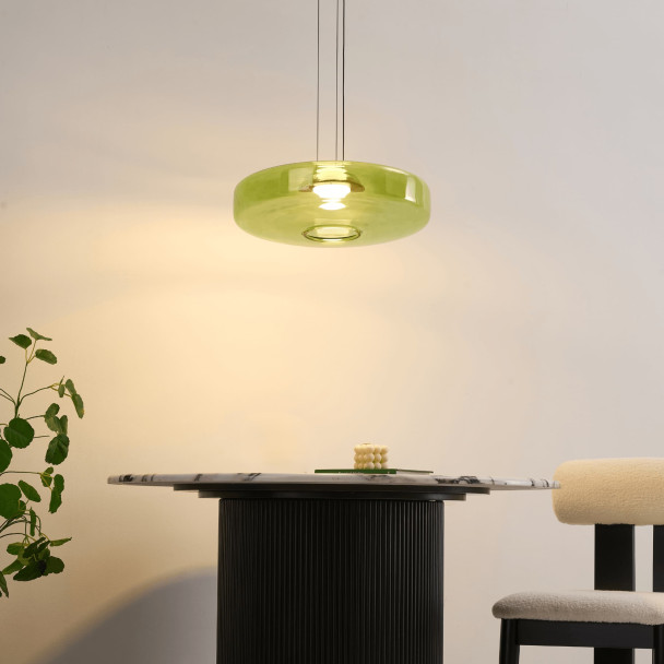 Suspension LED contemporaine avec disque en...