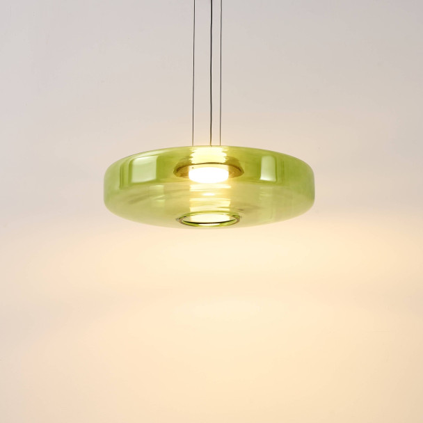 Suspension LED contemporaine avec disque en...