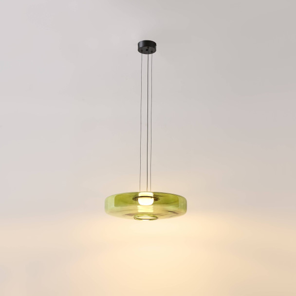 Suspension LED contemporaine avec disque en...