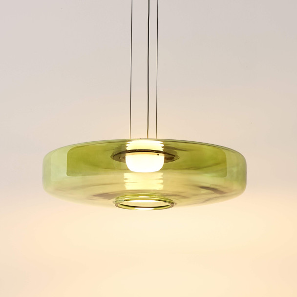 Suspension LED contemporaine avec disque en...